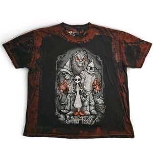 Sinister Fabels If I Only Had A Heart Graphic Tie Dyed Tee